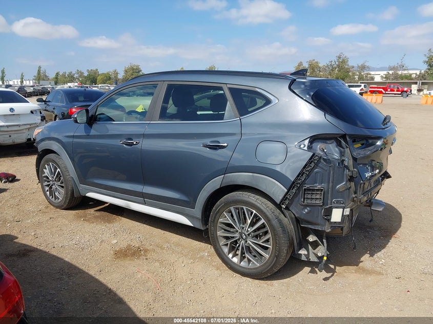 2019 Hyundai Tucson VIN KM8J33AL5KU988759 IAAI salvage auction — REAR END, Salvage (California), sold $3,600 on 2026-07-20 (photo 3)