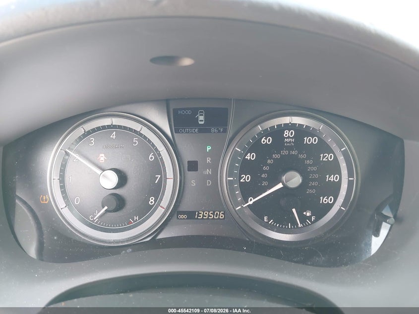2008 Lexus Es 350 VIN JTHBJ46G882224777 IAAI salvage auction — NORMAL WEAR, Clear (Florida), sold $475 on 2026-07-16 (photo 7)