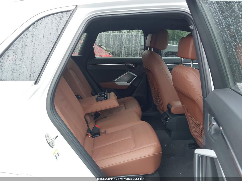 2020 Audi Q3 VIN WA1AECF38L1003407 IAAI salvage auction — FRONT & REAR, Salvage (New Jersey), sold $4,350 on 2026-08-01 (photo 8)