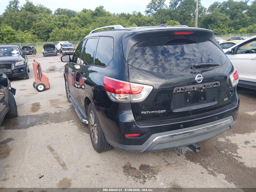 2015 Nissan Pathfinder VIN 5N1AR2MN2FC647725 IAAI salvage auction — NORMAL WEAR, Clear (Louisiana), sold $400 on 2026-07-22 (photo 3)