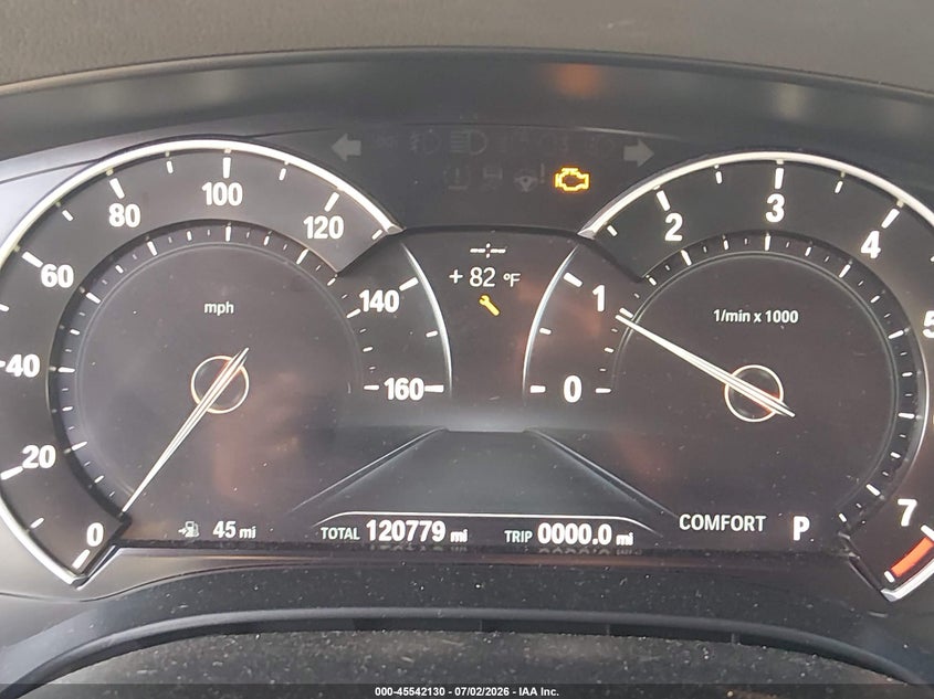 2017 BMW 5er VIN WBAJE7C30HG479248 IAAI salvage auction — NORMAL WEAR, Salvage Title, sold $3,900 on 2026-07-17 (photo 7)