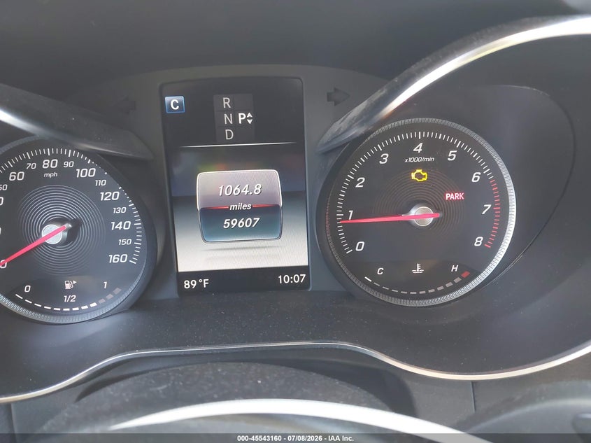 2019 Mercedes-benz Glc VIN WDC0G4KB6KV152284 IAAI salvage auction — FRONT END, Salvage Title, sold $10,550 on 2026-07-14 (photo 7)