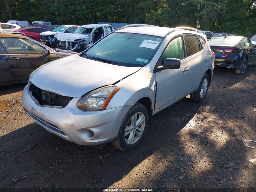 2015 Nissan Rogue VIN JN8AS5MV7FW769476 IAAI salvage auction — RIGHT SIDE, Mv-907A (New York), sold $450 on 2026-07-14 (photo 2)