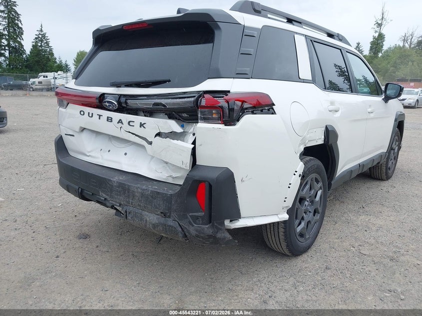 2026 Subaru Outback VIN JF2BUPADXTY537716 IAAI salvage auction — REAR END, Clear (Washington), sold $20,600 on 2026-07-15 (photo 6)