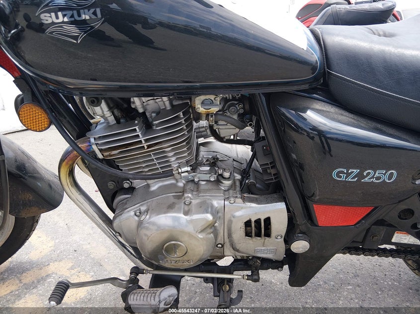2002 Suzuki Gz250 VIN VTTNJ48A222100936 IAAI salvage auction — NORMAL WEAR, Clear - Dealer Only (California), sold $125 on 2026-07-09 (photo 9)