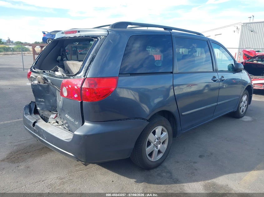 2006 Toyota Sienna VIN 5TDZA23C46S398163 IAAI salvage auction — REAR END, Salvage (Utah), sold $850 on 2026-07-23 (photo 4)