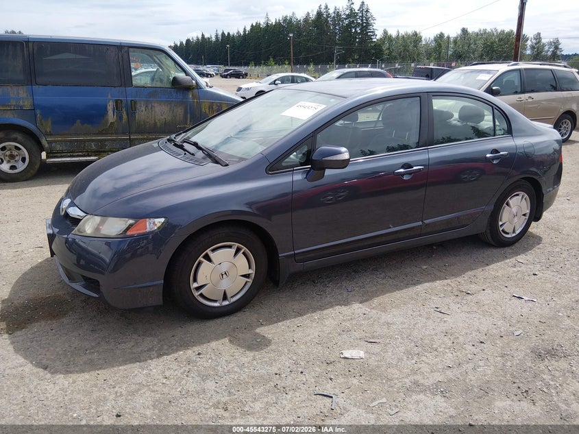 2010 Honda Civic hybrid VIN JHMFA3F20AS002370 IAAI salvage auction — NORMAL WEAR, Clear (Washington), sold $1,050 on 2026-07-09 (photo 2)