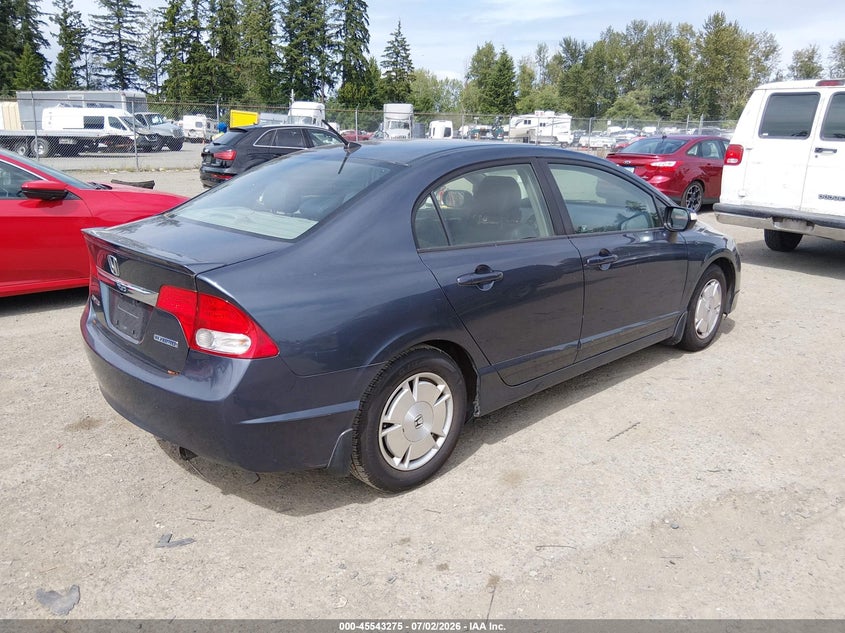 2010 Honda Civic hybrid VIN JHMFA3F20AS002370 IAAI salvage auction — NORMAL WEAR, Clear (Washington), sold $1,050 on 2026-07-09 (photo 4)