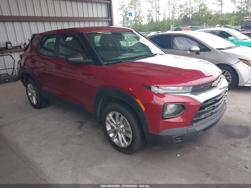2021 Chevrolet Trailblazer VIN KL79MMS25MB142952 IAAI salvage auction — REAR END, Rebuildable (Florida), sold $2,450 on 2026-07-28 (photo 1)