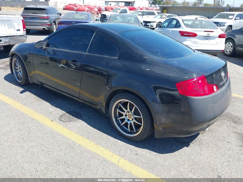 2005 Infiniti G35 VIN JNKCV54E65M422192 IAAI salvage auction — NORMAL WEAR, Clear - Dealer Only (California), sold $625 on 2026-07-28 (photo 3)