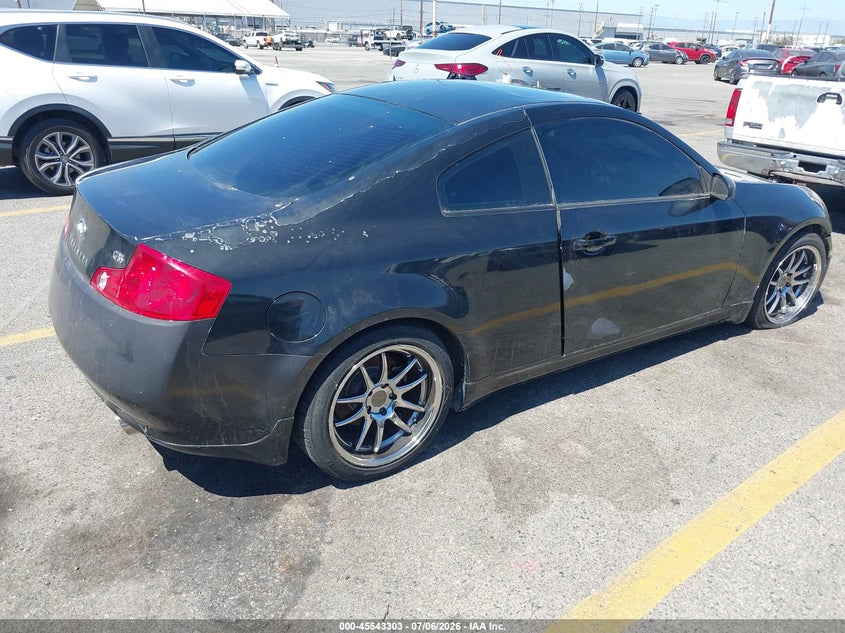 2005 Infiniti G35 VIN JNKCV54E65M422192 IAAI salvage auction — NORMAL WEAR, Clear - Dealer Only (California), sold $625 on 2026-07-28 (photo 4)