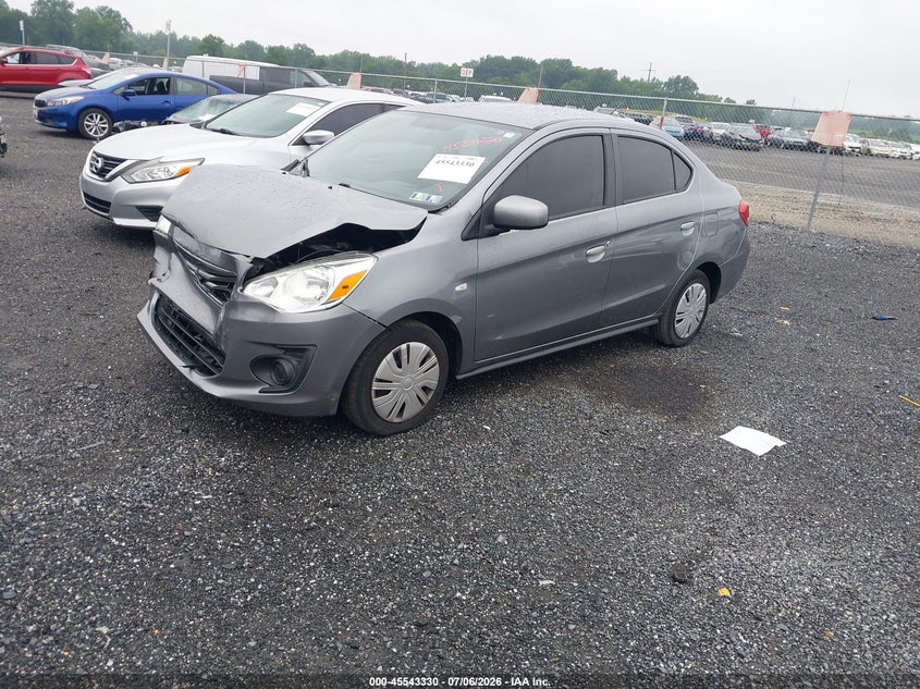 2019 Mitsubishi Mirage VIN ML32F3FJ7KHF00465 IAAI salvage auction — FRONT END, Salvage - Greater Than 75% (Maryland), sold $1,075 on 2026-07-30 (photo 2)