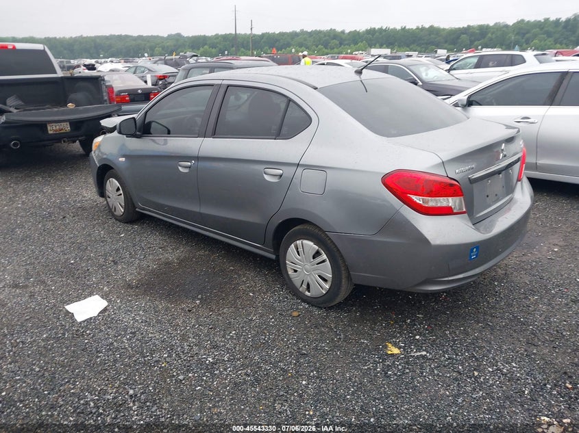 2019 Mitsubishi Mirage VIN ML32F3FJ7KHF00465 IAAI salvage auction — FRONT END, Salvage - Greater Than 75% (Maryland), sold $1,075 on 2026-07-30 (photo 3)