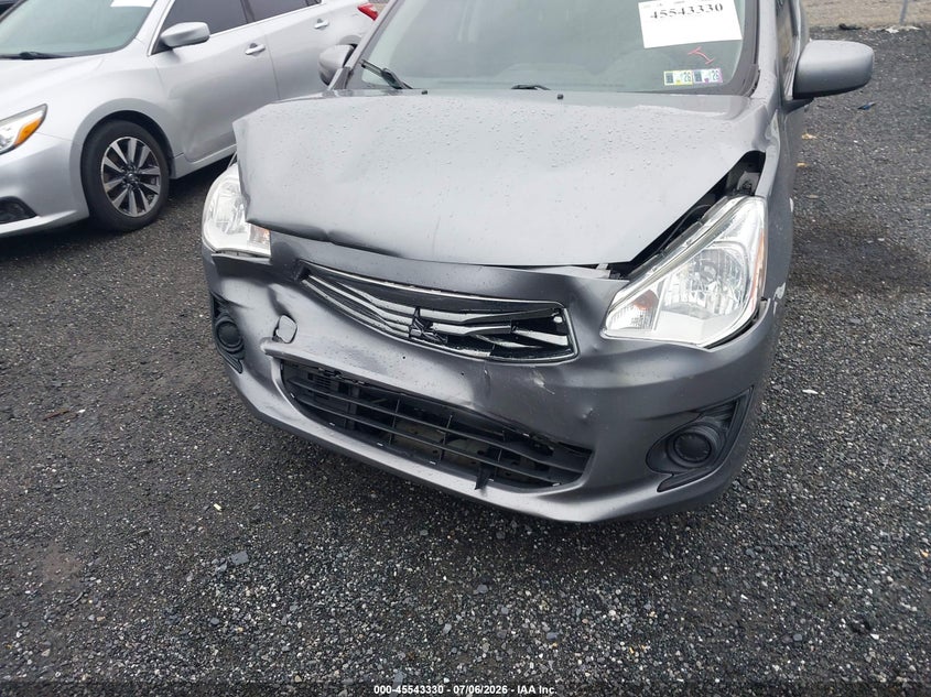 2019 Mitsubishi Mirage VIN ML32F3FJ7KHF00465 IAAI salvage auction — FRONT END, Salvage - Greater Than 75% (Maryland), sold $1,075 on 2026-07-30 (photo 6)