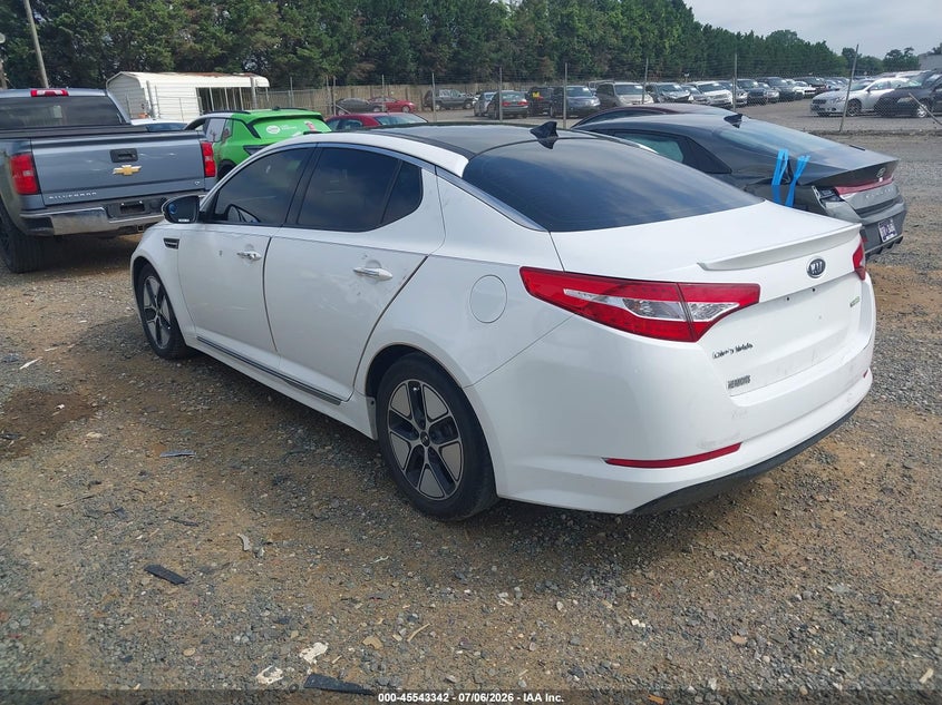2012 Kia Optima VIN KNAGM4AD2C5009752 IAAI salvage auction — NORMAL WEAR, Clear (Pennsylvania), sold $400 on 2026-07-27 (photo 3)