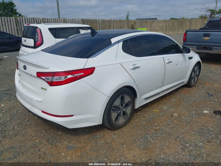 2012 Kia Optima VIN KNAGM4AD2C5009752 IAAI salvage auction — NORMAL WEAR, Clear (Pennsylvania), sold $400 on 2026-07-27 (photo 4)