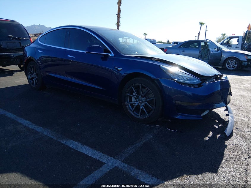2018 Tesla Model 3 VIN 5YJ3E1EA0JF124973 IAAI salvage auction — FRONT END, Salvage (Nevada), sold $5,975 on 2026-08-01 (photo 1)