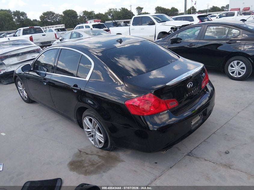 2012 Infiniti G VIN JN1CV6AP8CM622374 IAAI salvage auction — RIGHT SIDE, Salvage Title, sold $500 on 2026-07-28 (photo 3)