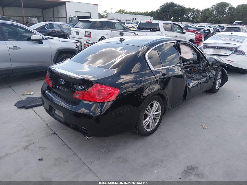 2012 Infiniti G VIN JN1CV6AP8CM622374 IAAI salvage auction — RIGHT SIDE, Salvage Title, sold $500 on 2026-07-28 (photo 4)
