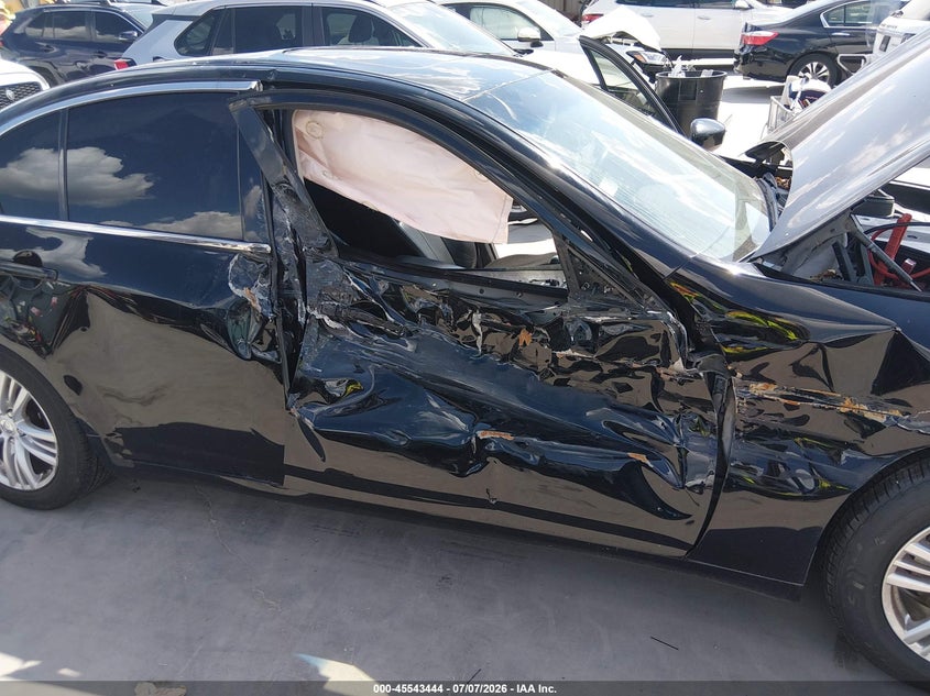 2012 Infiniti G VIN JN1CV6AP8CM622374 IAAI salvage auction — RIGHT SIDE, Salvage Title, sold $500 on 2026-07-28 (photo 6)