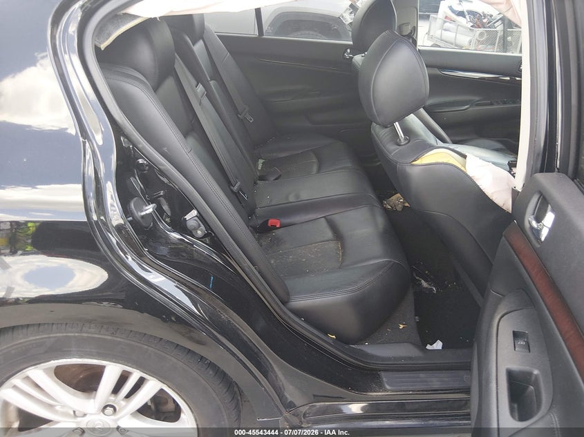 2012 Infiniti G VIN JN1CV6AP8CM622374 IAAI salvage auction — RIGHT SIDE, Salvage Title, sold $500 on 2026-07-28 (photo 8)