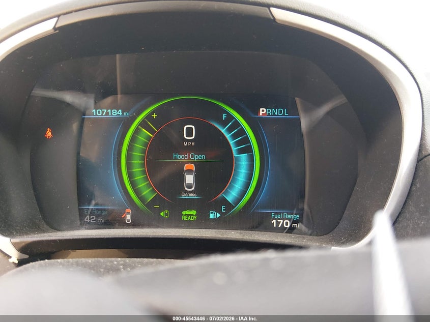 2017 Chevrolet Volt VIN 1G1RC6S52HU185966 IAAI salvage auction — NORMAL WEAR, Clear (Tennessee), sold $2,650 on 2026-07-09 (photo 7)
