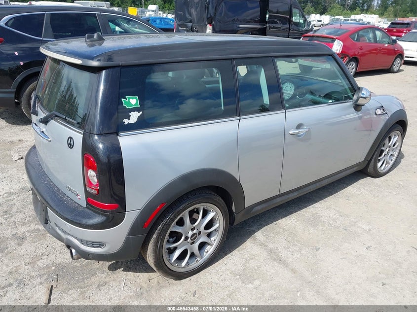 2009 Mini Cooper VIN WMWMM33519TP92621 IAAI salvage auction — REAR END, Clear (Washington), sold $425 on 2026-07-29 (photo 4)