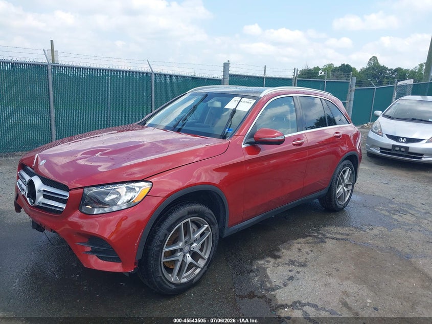 2016 Mercedes-benz Glc class VIN WDC0G4KB2GF012086 IAAI salvage auction — FRONT END, Salvage (Virginia), sold $2,150 on 2026-07-27 (photo 2)