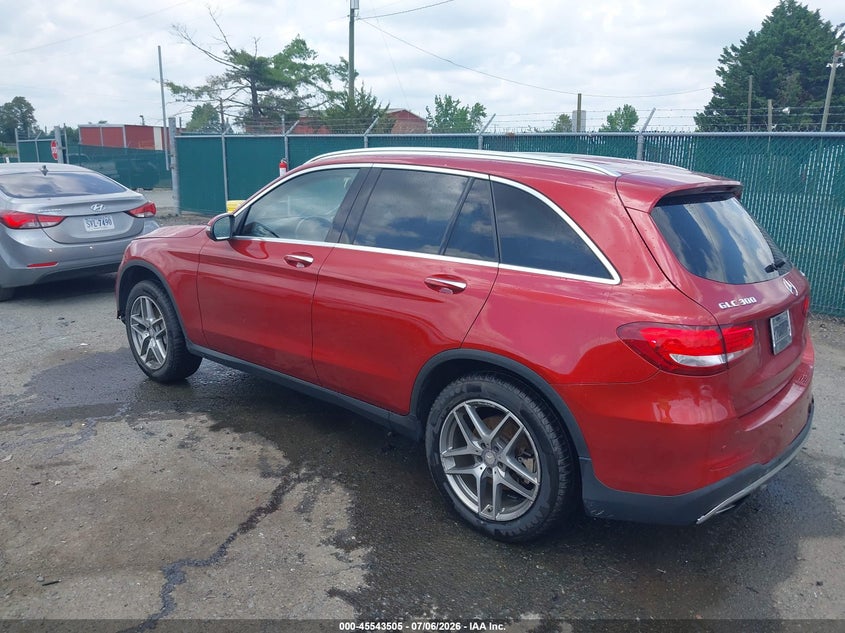 2016 Mercedes-benz Glc class VIN WDC0G4KB2GF012086 IAAI salvage auction — FRONT END, Salvage (Virginia), sold $2,150 on 2026-07-27 (photo 3)