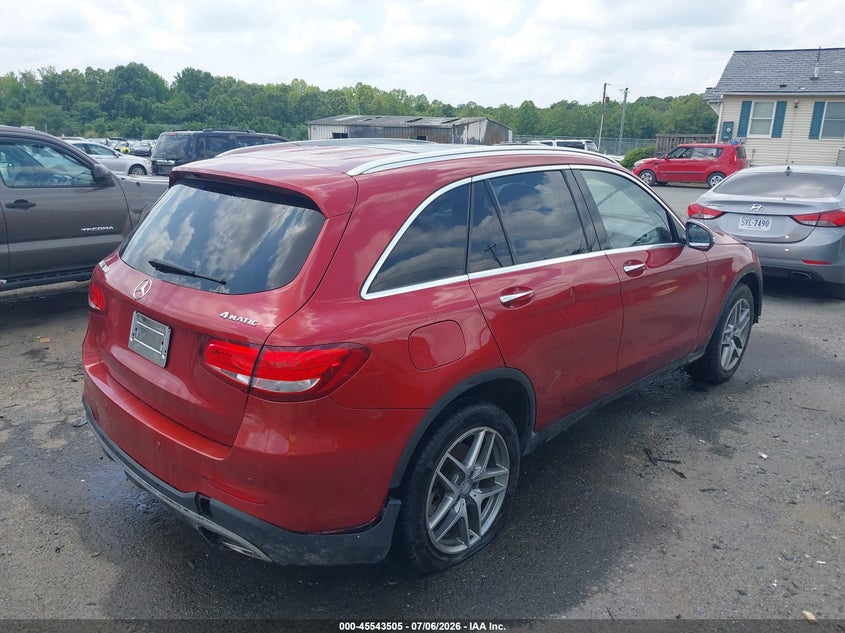 2016 Mercedes-benz Glc class VIN WDC0G4KB2GF012086 IAAI salvage auction — FRONT END, Salvage (Virginia), sold $2,150 on 2026-07-27 (photo 4)