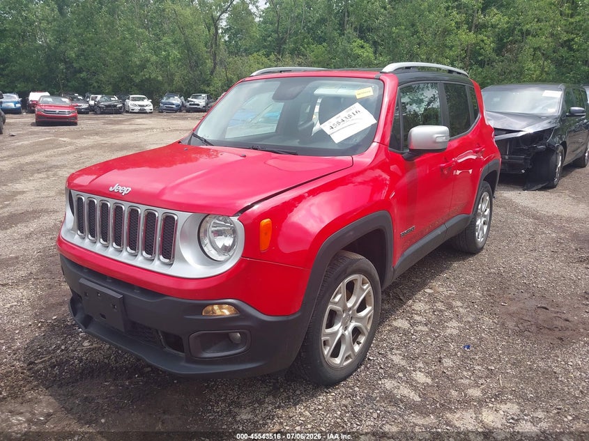 2016 Jeep Renegade VIN ZACCJBDT7GPD78816 IAAI salvage auction — RIGHT FRONT, Salvage Title, sold $2,750 on 2026-08-06 (photo 2)