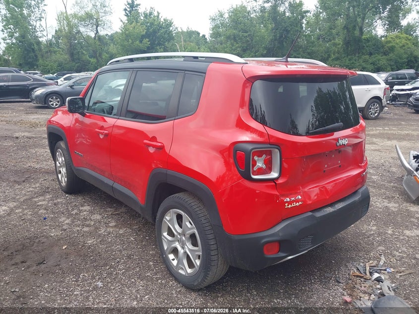 2016 Jeep Renegade VIN ZACCJBDT7GPD78816 IAAI salvage auction — RIGHT FRONT, Salvage Title, sold $2,750 on 2026-08-06 (photo 3)