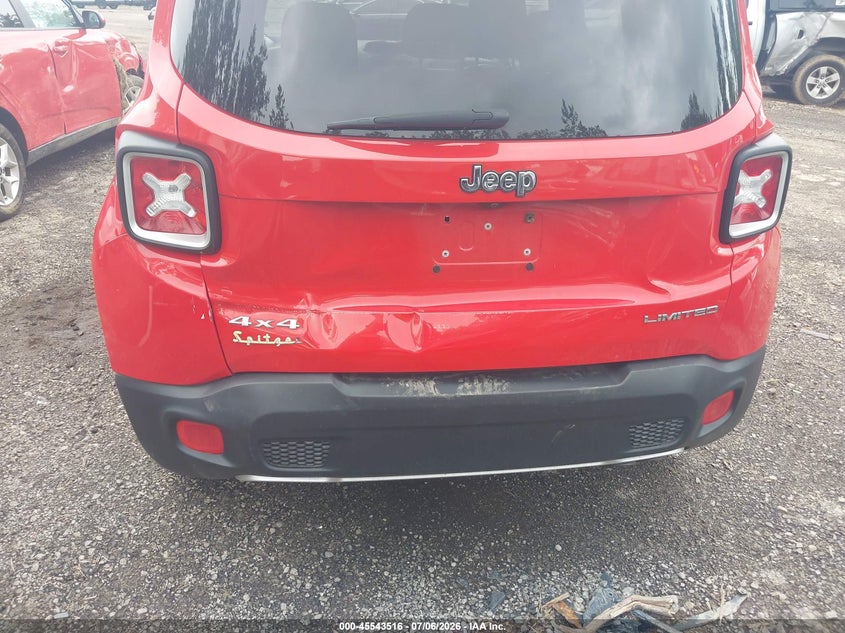 2016 Jeep Renegade VIN ZACCJBDT7GPD78816 IAAI salvage auction — RIGHT FRONT, Salvage Title, sold $2,750 on 2026-08-06 (photo 6)