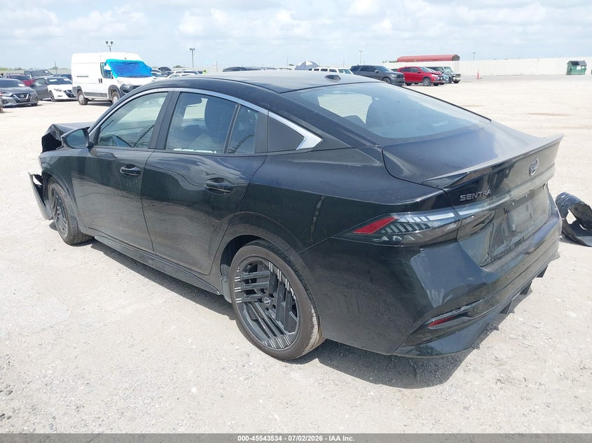 2026 Nissan Sentra VIN 3N1AB9DV7TY250826 IAAI salvage auction — FRONT END, Enterprise Vehicles Clear Only (Louisiana), sold $7,150 on 2026-07-29 (photo 3)