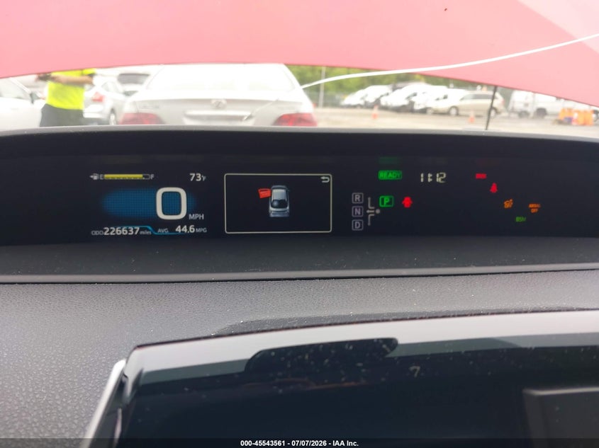 2017 Toyota Prius VIN JTDKBRFU1H3562355 IAAI salvage auction — NORMAL WEAR, Clear (Maryland), sold $2,450 on 2026-07-14 (photo 7)