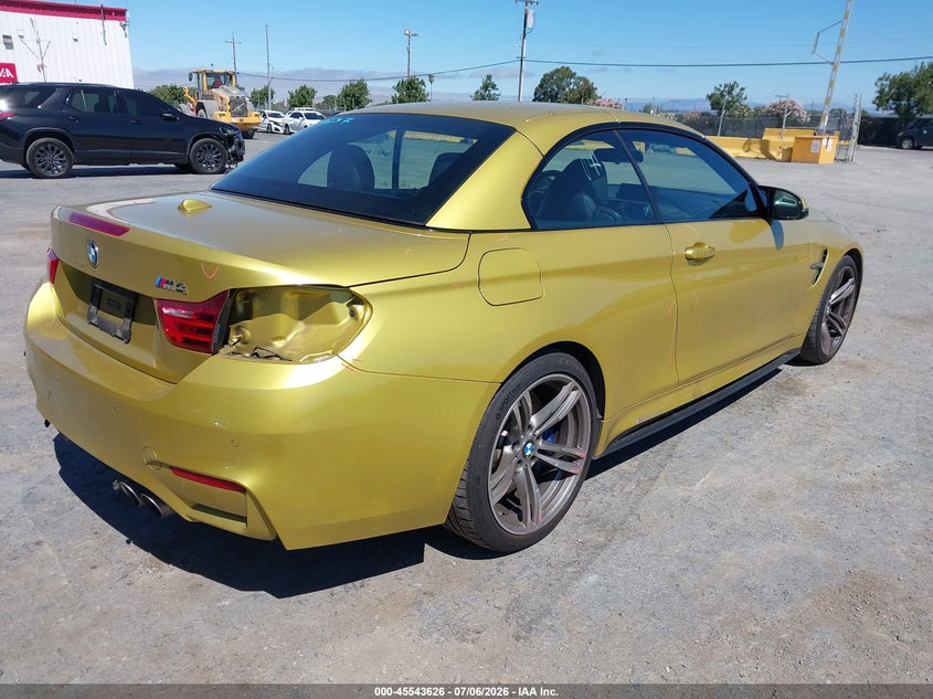2016 BMW M4 VIN WBS3U9C52GP970052 IAAI salvage auction — Rear End, Salvage (California), sold $22,100 on 2026-08-24 (photo 4)