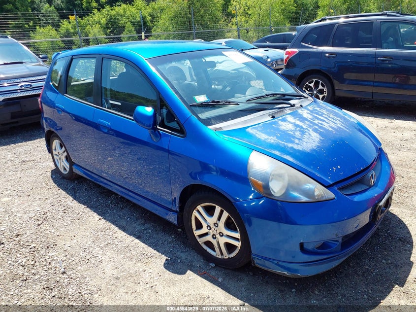 2007 Honda Fit VIN JHMGD38657S053464 IAAI salvage auction — NORMAL WEAR, Clear (Illinois), sold $475 on 2026-07-20 (photo 1)