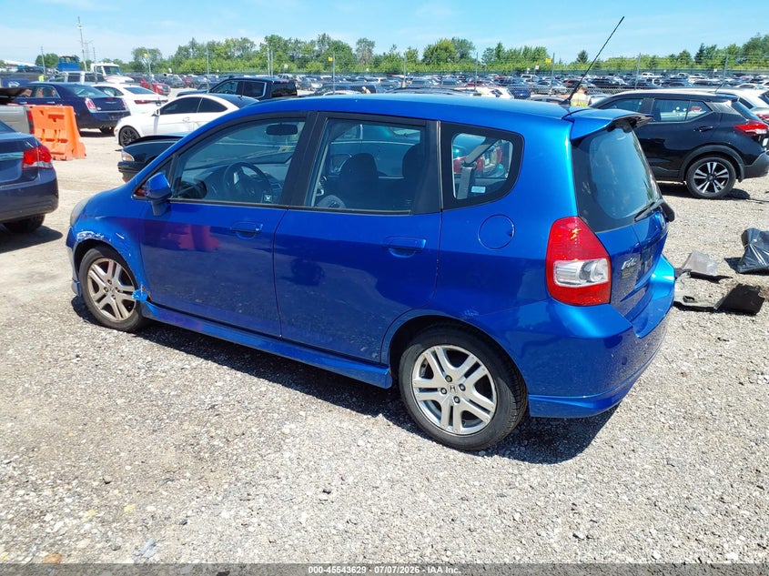 2007 Honda Fit VIN JHMGD38657S053464 IAAI salvage auction — NORMAL WEAR, Clear (Illinois), sold $475 on 2026-07-20 (photo 3)