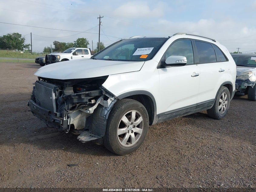 2012 Kia Sorento VIN 5XYKT4A22CG242763 IAAI salvage auction — FRONT END, Salvage Title, sold $500 on 2026-07-19 (photo 2)