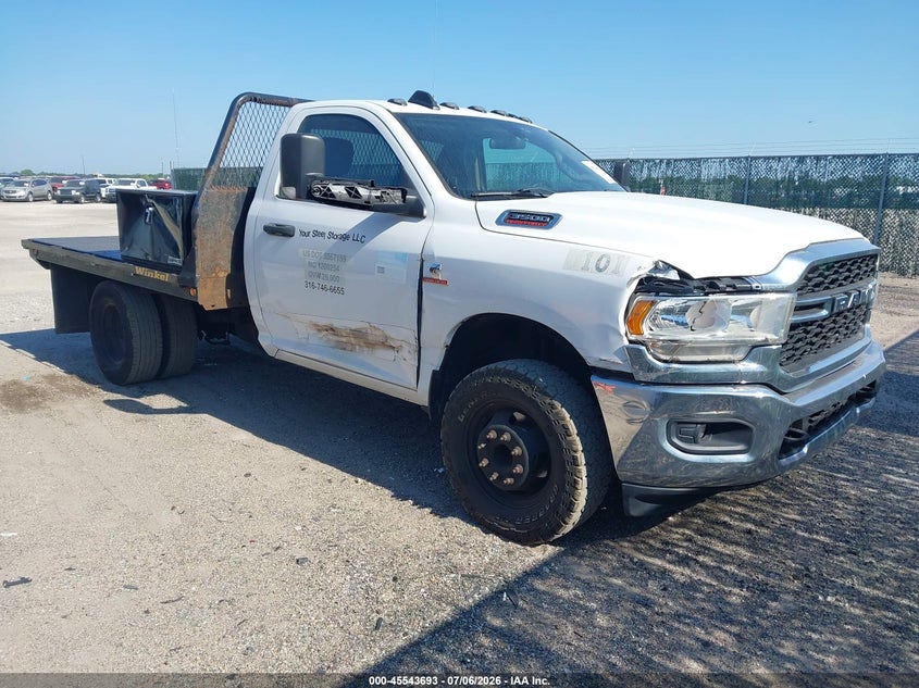 2020 Ram 3500 VIN 3C7WRTAL3LG236672 IAAI salvage auction — RIGHT FRONT, Clear (Kansas), sold $4,650 on 2026-07-24 (photo 1)