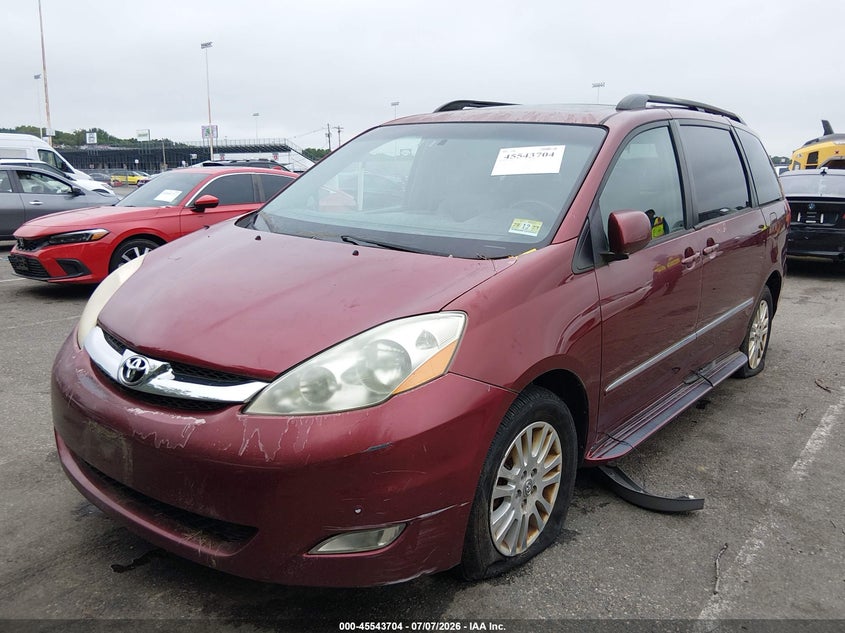 2008 Toyota Sienna VIN 5TDBK22C38S009869 IAAI salvage auction — LEFT & RIGHT, Clear (New Jersey), sold $925 on 2026-07-20 (photo 2)