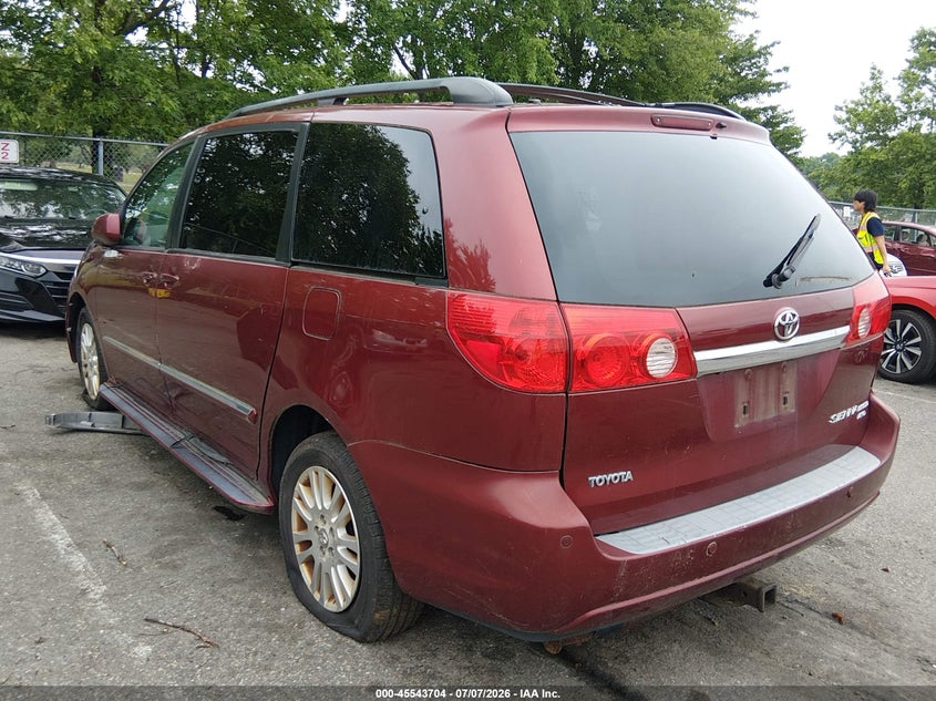 2008 Toyota Sienna VIN 5TDBK22C38S009869 IAAI salvage auction — LEFT & RIGHT, Clear (New Jersey), sold $925 on 2026-07-20 (photo 3)