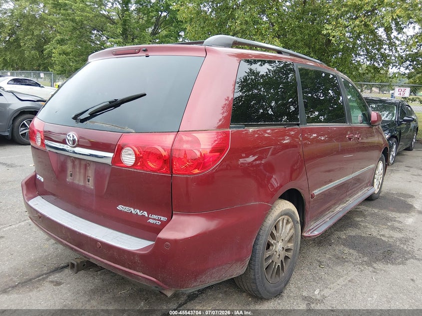2008 Toyota Sienna VIN 5TDBK22C38S009869 IAAI salvage auction — LEFT & RIGHT, Clear (New Jersey), sold $925 on 2026-07-20 (photo 4)