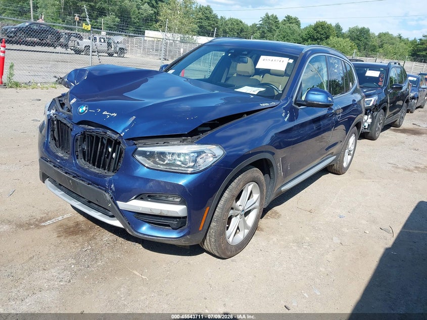 2020 BMW X3 VIN 5UXTY5C06L9C17035 IAAI salvage auction — FRONT END, Salvage Title, sold $8,200 on 2026-07-31 (photo 2)