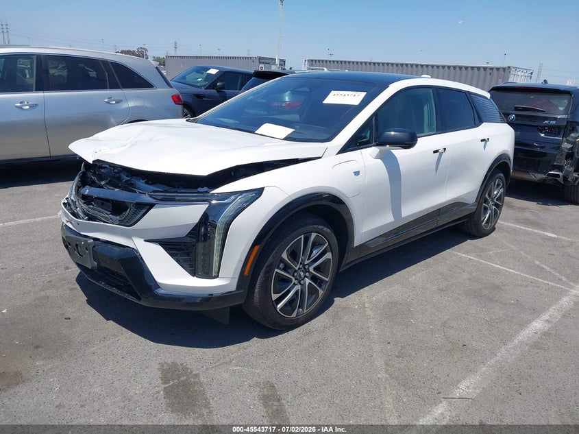 2025 Cadillac Optiq VIN 3GYK3GMR2SS207139 IAAI salvage auction — FRONT END, Salvage (California), sold $16,850 on 2026-07-30 (photo 2)