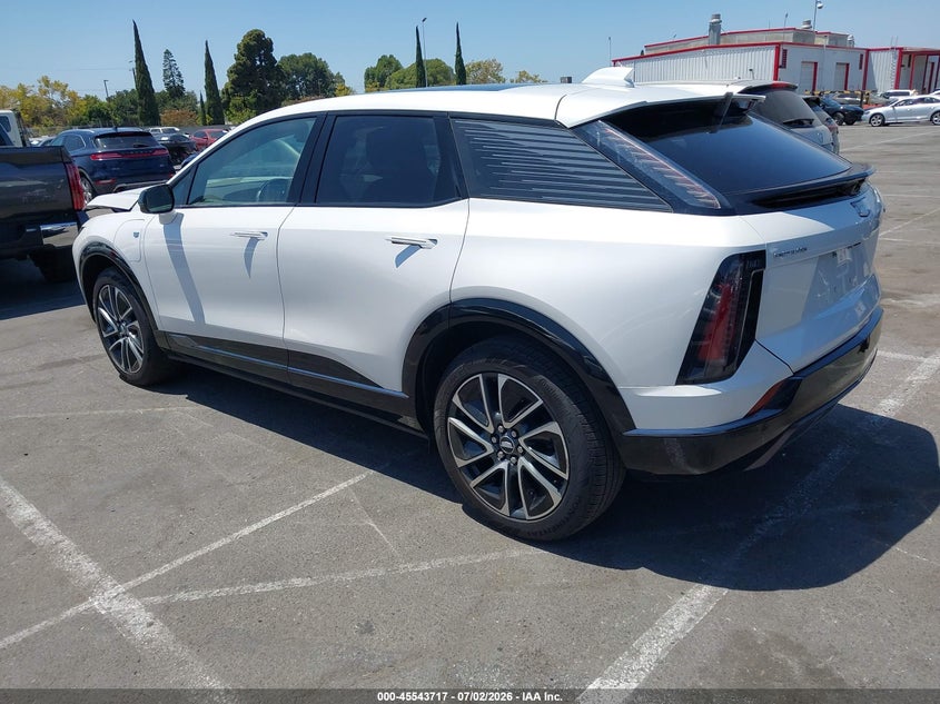 2025 Cadillac Optiq VIN 3GYK3GMR2SS207139 IAAI salvage auction — FRONT END, Salvage (California), sold $16,850 on 2026-07-30 (photo 3)