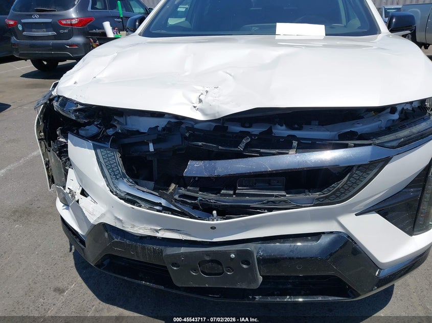 2025 Cadillac Optiq VIN 3GYK3GMR2SS207139 IAAI salvage auction — FRONT END, Salvage (California), sold $16,850 on 2026-07-30 (photo 6)