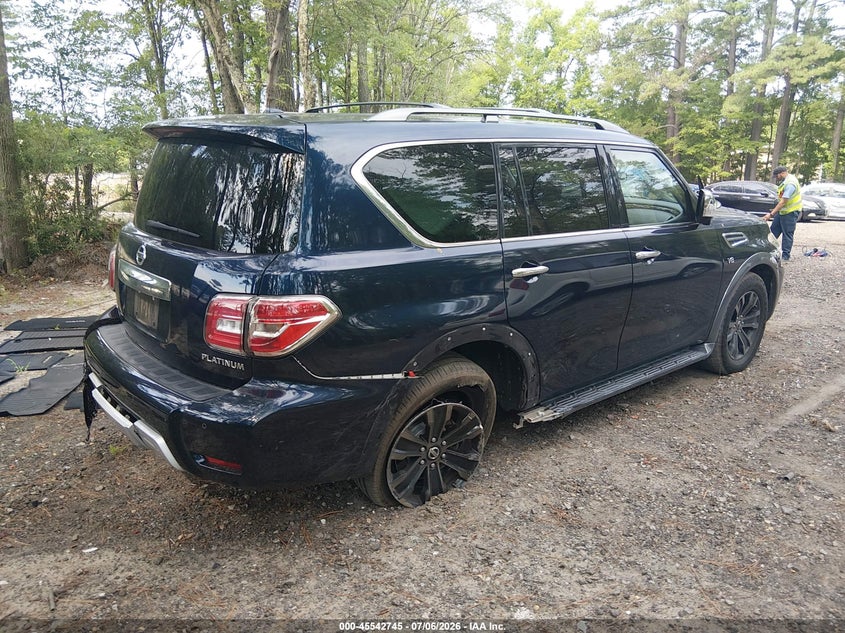 2018 Nissan Armada VIN JN8AY2NE2J9732984 IAAI salvage auction — REAR END, Salvage (Virginia), sold $7,600 on 2026-07-19 (photo 4)