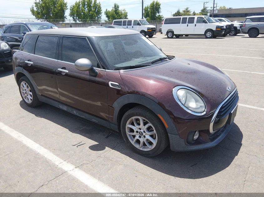 2016 Mini Clubman VIN WMWLN5C55G2E30897 IAAI salvage auction — UNKNOWN, Salvage Title, sold $1,250 on 2026-07-29 (photo 1)