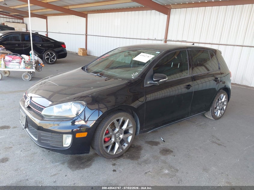 2013 Volkswagen Gti VIN WVWHD7AJ6DW139334 IAAI salvage auction — RIGHT FRONT, Salvage Title, sold $1,475 on 2026-08-06 (photo 2)